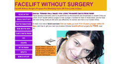 Desktop Screenshot of facelift-without-surgery.biz